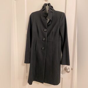 J. Crew Black Wool Coat - Size 2, NWOT